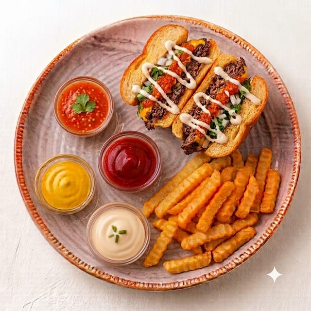 Picante Smashburger & Fries.