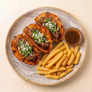 Birria Tacos & Fries